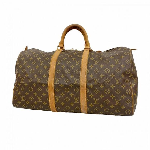 Louis Vuitton Handbags - Louis Vuitton Boston Bag Monogram Keepall 50 M41426 Brown Men Women Unisex